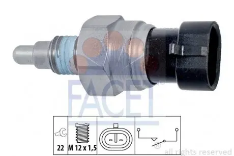 76323 Датчик заднего хода Opel Astra H/J/K/Corsa D/E/Insignia A/Meriva B/Zafira Br 1.0-3.0 04- FACET 7.6323 FACET подбор по vin на Brocar