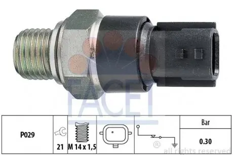 70181 Датчик тиску FACET підбір по vin на Brocar