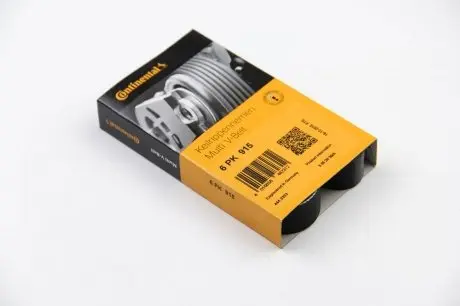 6PK915 Ремінь генератора Citroen Jumper/Peugeot Boxer 2.5D/TDI 94-02 AC /2.5D -95 CONTITECH підбір по vin на Brocar