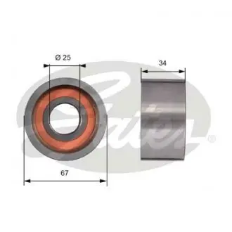 T41178 Ролик ГРМ Fiat Ducato 2.5D 86-02/2.8JTD 00-/Iveco/Boxer/Jumper/Movano/Master (паразитный) GATES подбор по vin на Brocar