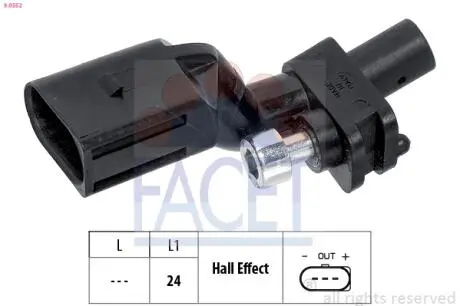 90552 Датчик частоти обертання FACET підбір по vin на Brocar