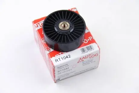 RT1042 Ролик гладкий 1.9/2.4/2.5TDI/1.6/1.8/2.0 Golf III/IV/Passat B3/B4/T4/Octavia/A6 AUTLOG подбор по vin на Brocar