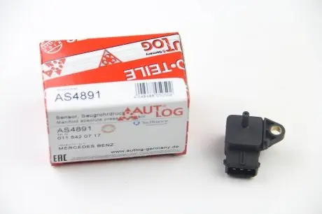 AS4891 Датчик давления наддува (3 конт.) MB A,C,E (W168/W202/W124/W210) 1.7D-3.4D 88- AUTLOG AS4891 AUTLOG подбор по vin на Brocar