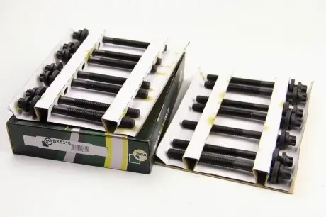 BK5316 Болти головки блоку BMW 3-7 (E34/E39/E46E60/E61) X3 / X5 / Omega B 2.5 TDI 99- (к-кт) BGA BK5316 BGA підбір по vin на Brocar