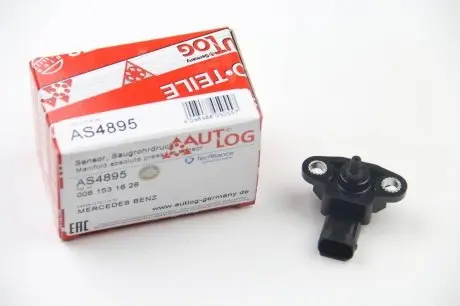 AS4895 Датчик давления наддува (3 конт.) MB A,C (W176/W203/W204/W205) 1.8D-2.2D 03- AUTLOG AS4895 AUTLOG подбор по vin на Brocar