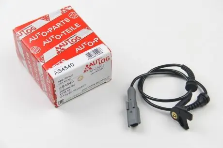 AS4540 Датчик ABS передн Лів/Прав CITROEN C4, C4 I, C4 II, DS4, DS5 PEUGEOT 3008, 307, 308, 308 I, 5008, RCZ TOYOTA COROLLA 1.2-2.0D 10.82- AUTLOG підбір по vin на Brocar