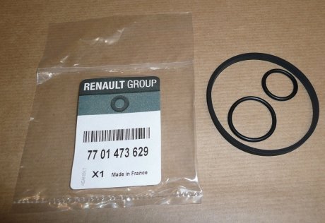 7701473629 Прокладка корпуса фільтра масляного Renault Kangoo 1.5dCi (к-кт) RENAULT підбір по vin на Brocar