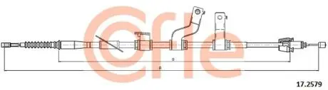 172579 Трос ручного гальма зад. Hyundai i30 1.4-1.6 12- л. (диск) (1750/1533) COFLE 17.2579 COFLE підбір по vin на Brocar