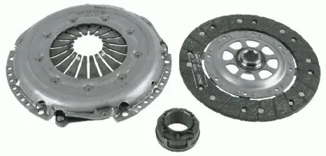3000844701 Комплект зчеплення VW Passat/Skoda Superb 1.9 TDI 98-08 (d=228mm) SACHS підбір по vin на Brocar