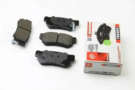 FDB1606 Колодки тормозные задние Hyundai Getz/Santa FE/Tucson 01- (mando) FERODO FDB1606 FERODO подбор по vin на Brocar