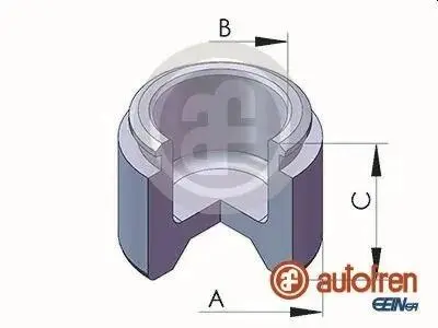 D025345 Поршень супорта гальмівного перед. (Sumitomo 45x31,5) Toyota Land Cruiser 100 98- AUTOFREN підбір по vin на Brocar