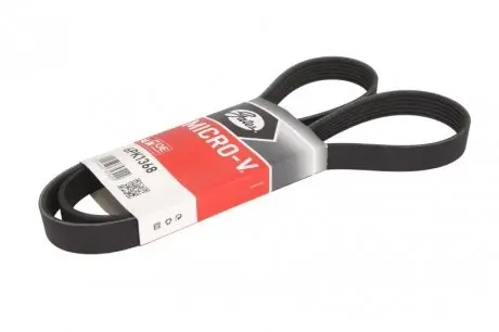 6PK1368 Ремень генератора 6PK1368 Berlingo/Partner 1.6HDI (-AC) ch.10571> GATES 6PK1368 GATES подбор по vin на Brocar