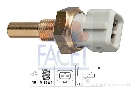 73171 Датчик температури FACET підбір по vin на Brocar