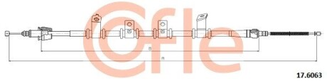 176063 Трос ручного тормоза зад. KIA SPORTAGE AWD 10- Пр. (1785/1475) COFLE 17.6063 COFLE підбір по vin на Brocar