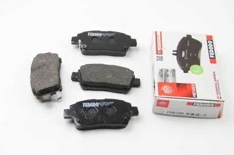 FDB1392 Тормозные колодки перед. Toyota Yaris/Prius 99-05 (akebono) FERODO FDB1392 FERODO подбор по vin на Brocar