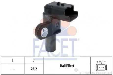 90332 Датчик розподілвалу Jumper/Ducato/Scudo/Boxer 2.0/2.2 HDI 02> FACET підбір по vin на Brocar