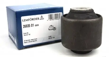 2693501 Сайлентблок важеля (переднього/ззаду) VW T5 03- (фургон) LEMFORDER підбір по vin на Brocar