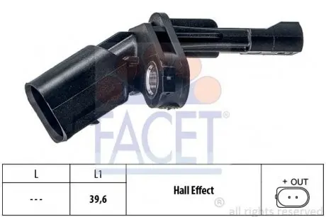 210009 Датчик числа оборотів FACET підбір по vin на Brocar