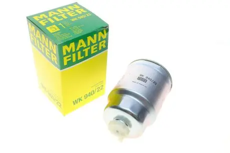 WK94022 Фильтр топливный Primera/Almera/Navara 2.2dCi 02> MANN-FILTER WK 940/22 MANN подбор по vin на Brocar