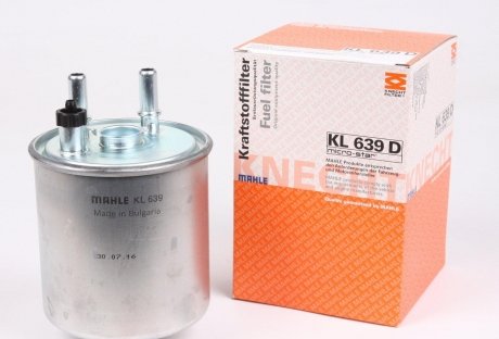 KL639D Фильтр топливный Renault Kangoo 1.5DCi 08- MAHLE / KNECHT підбір по vin на Brocar