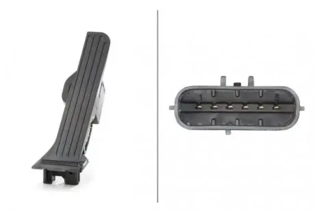 6PV008890711 Педаль газу Q3/Yeti/Sharan / Tiguan АКПП 1.2-2.5 04- HELLA 6PV008890-711 HELLA підбір по vin на Brocar