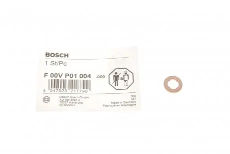 F00VP01004 Шайба под форсунку VW Caddy/Crafter/T5 2.0TDI BOSCH подбор по vin на Brocar