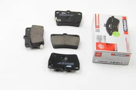 FDB1531 Колодки тормозные задние Toyota RAV4 94-05 (akebono) FERODO FDB1531 FERODO подбор по vin на Brocar