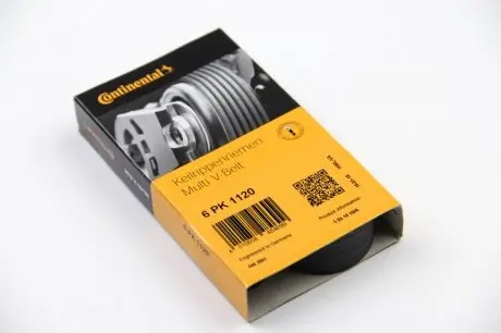 6PK1120 Ремінь генератора Skoda Octavia/VW Golf 1.6-2.0/1.9TDI 97-13/Passat B6/B7 1.8-2.0TSI/T5 1.9TDI 03-15 CONTITECH підбір по vin на Brocar