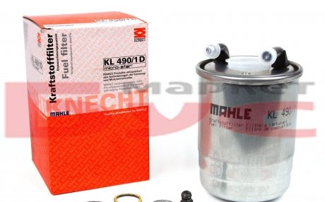 KL4901D Фільтр паливний MB Sprinter 2.2CDI OM651 09- (H=138.1mm) MAHLE / KNECHT підбір по vin на Brocar