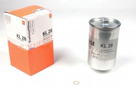 KL28 Фільтр паливний Audi (бензин) (h=152mm) MAHLE / KNECHT підбір по vin на Brocar