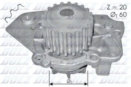 T136 Водяной насос Expert/Peugeot 205/305/309/405 1.6/1.9 DOLZ T136 DOLZ підбір по vin на Brocar