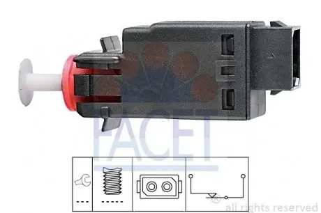 71058 Датчик стоп-сигналу BMW E30/E36/E28/E34/E32/E24 FACET 7.1058 FACET подбор по vin на Brocar
