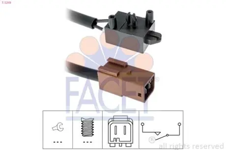 71219 Датчик педали сцепления Berlingo/Partner 2.0HDI FACET 7.1219 FACET підбір по vin на Brocar