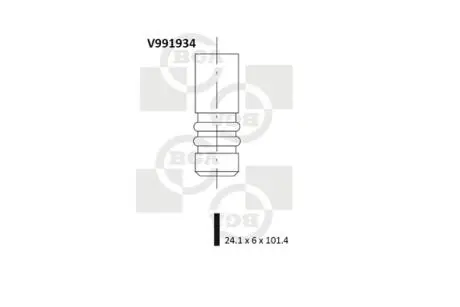 V991934 Клапан двигуна BGA підбір по vin на Brocar