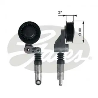 T39236 Натяжник ременя генератора VW Crafter 2.5 TDI 06-09 (кивачка) GATES підбір по vin на Brocar