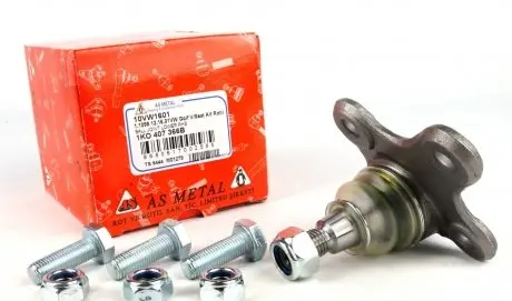10VW1601 Опора шаровая (передняя/снизу/R) VW Caddy 03- ASMETAL подбор по vin на Brocar