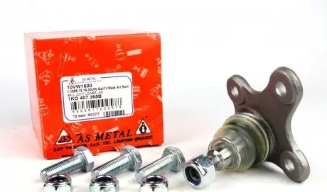 10VW1600 Опора шаровая (передняя/L) VW Caddy 03- ASMETAL подбор по vin на Brocar