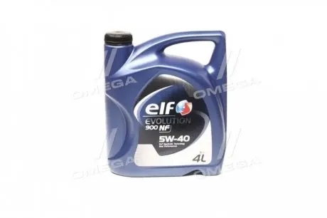 194873 Мастило Elf Evolution 900 NF 5W40 (4L) ELF підбір по vin на Brocar