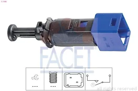 71195 Датчик стоп-сигнала Kangoo 97-/Laguna 01- FACET 7.1195 FACET подбор по vin на Brocar