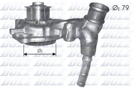 F166 Водяний насос Ford Escort/Mondeo 1.8TD 93-00 DOLZ підбір по vin на Brocar