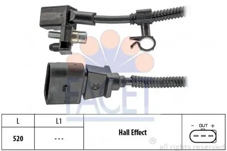 90445 Датчик коленвала VW Polo 1.0/1.4 95-01 FACET 9.0445 FACET подбор по vin на Brocar
