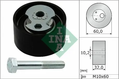 531050410 Ролик ГРМ Ford Transit 2.5DI/2.5TD (натяжний) (60х32) INA підбір по vin на Brocar