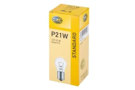 8GA002073121 Автолампа BA15S 12V 21W P21W HELLA 8GA002073-121 HELLA підбір по vin на Brocar