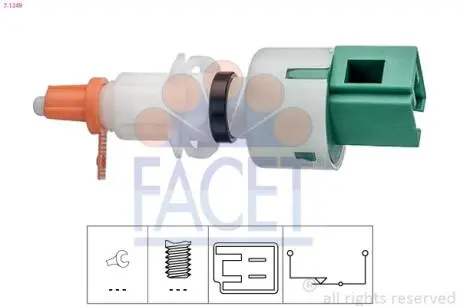 71249 Вмикач сигналу стоп FACET підбір по vin на Brocar