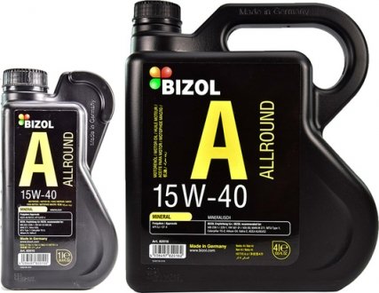 82010 Моторне масло Bizol Allround 15W-40 мінеральне 1 л BIZOL підбір по vin на Brocar
