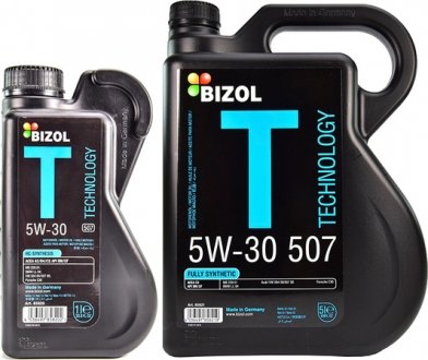 85820 Моторне масло Bizol Technology 507 5W - 30 синтетичне 1 л BIZOL підбір по vin на Brocar