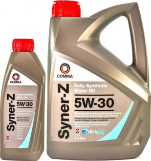 SYZ1L Моторное масло Comma Syner-Z 5W-30 синтетическое 1 л COMMA підбір по vin на Brocar