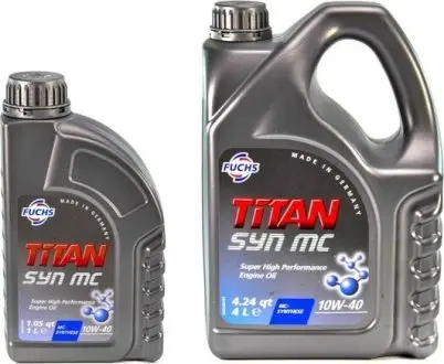 601004346 Моторне масло Fuchs Titan Syn MC 10W-40 Синтетичне 1 л FUCHS підбір по vin на Brocar