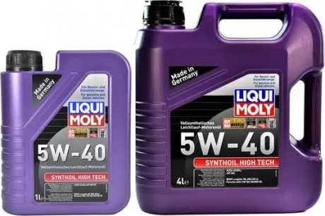 1924 Моторное масло Liqui Moly Synthoil High Tech 5W-40 синтетическое 1 л LIQUI MOLY підбір по vin на Brocar