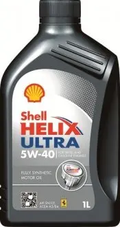 550040638 Моторне масло Shell Helix Ultra 5W - 40 Синтетичне 1 л SHELL підбір по vin на Brocar